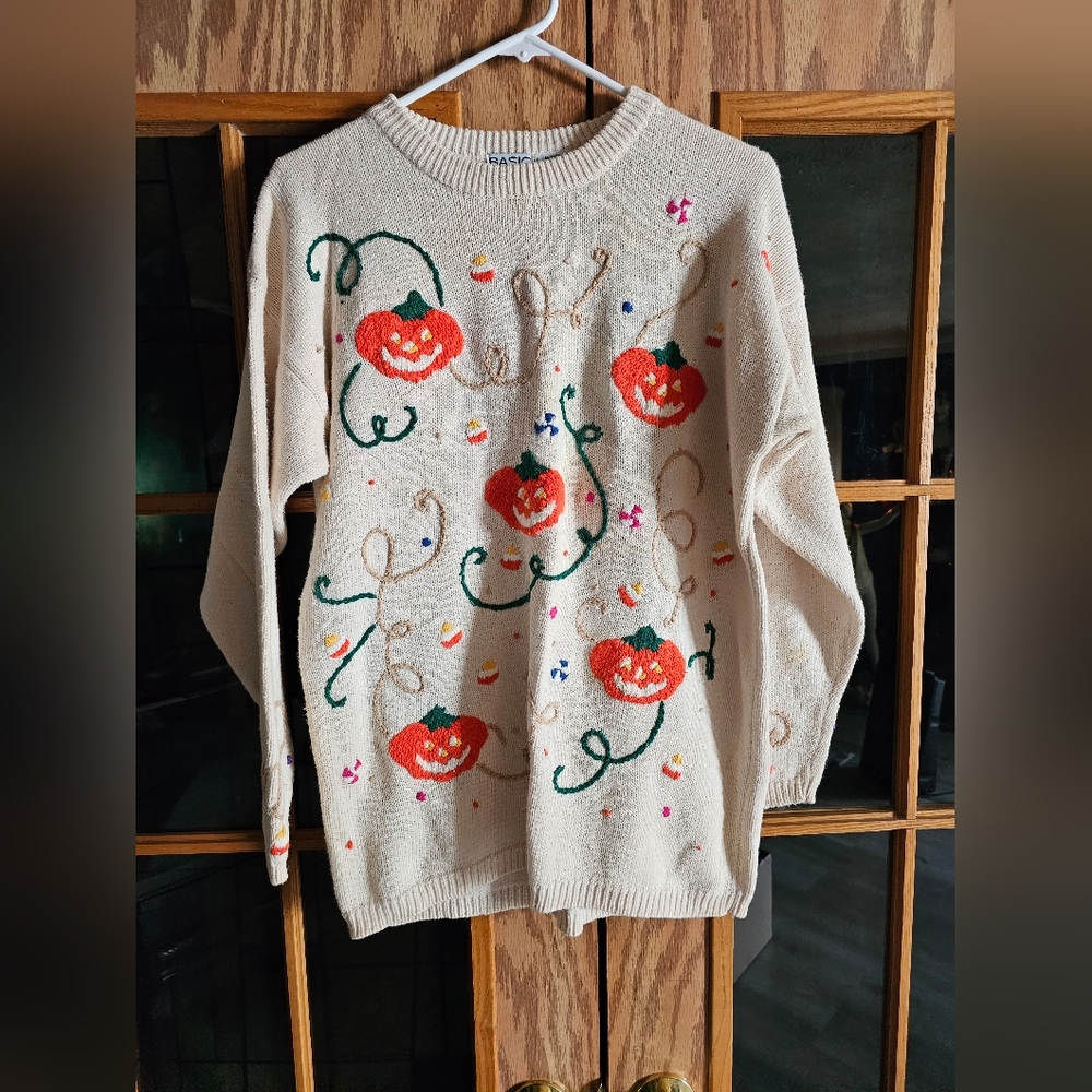 1990s halloween sweater